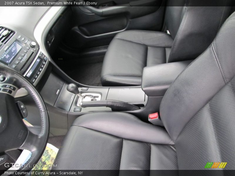 Premium White Pearl / Ebony 2007 Acura TSX Sedan