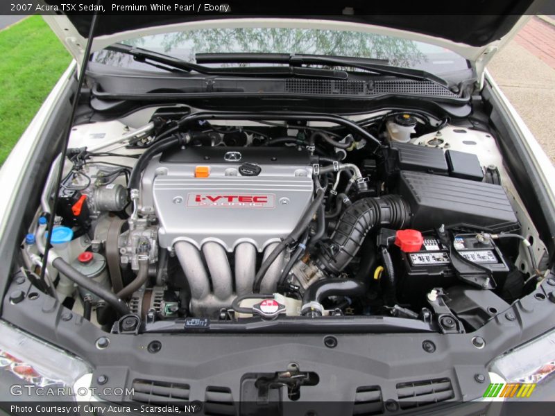 Premium White Pearl / Ebony 2007 Acura TSX Sedan
