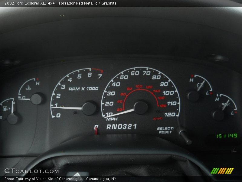 Toreador Red Metallic / Graphite 2002 Ford Explorer XLS 4x4
