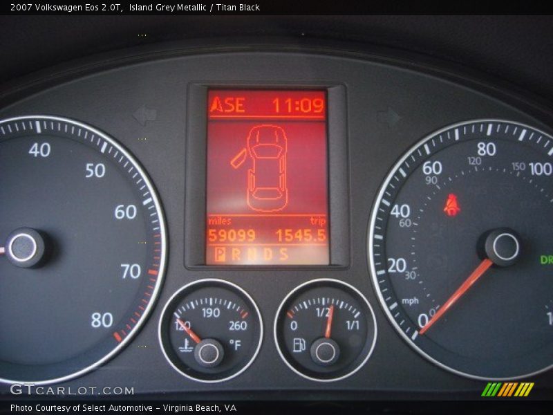 Island Grey Metallic / Titan Black 2007 Volkswagen Eos 2.0T