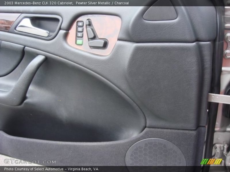 Pewter Silver Metallic / Charcoal 2003 Mercedes-Benz CLK 320 Cabriolet
