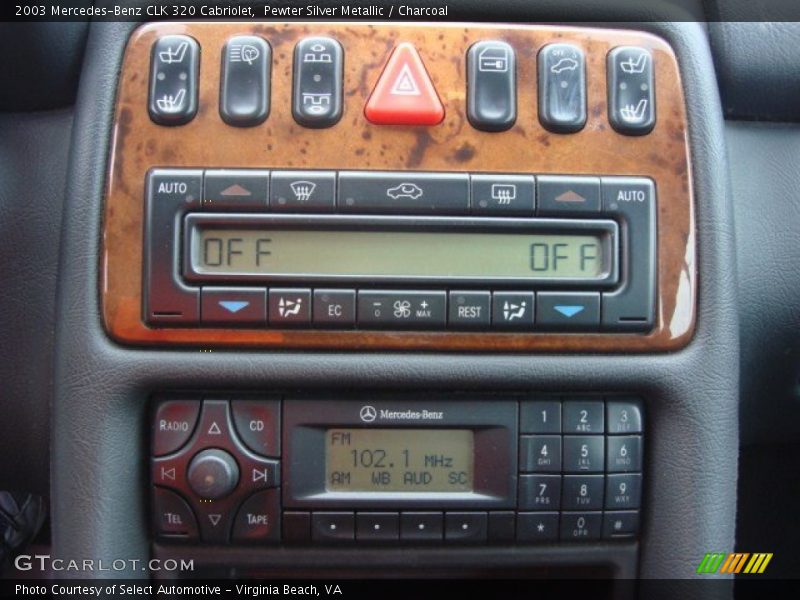 Controls of 2003 CLK 320 Cabriolet