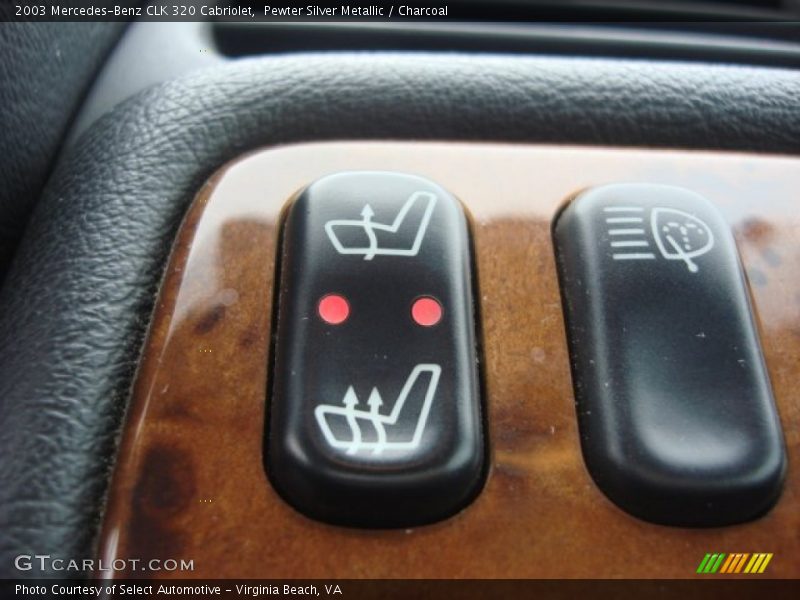 Pewter Silver Metallic / Charcoal 2003 Mercedes-Benz CLK 320 Cabriolet