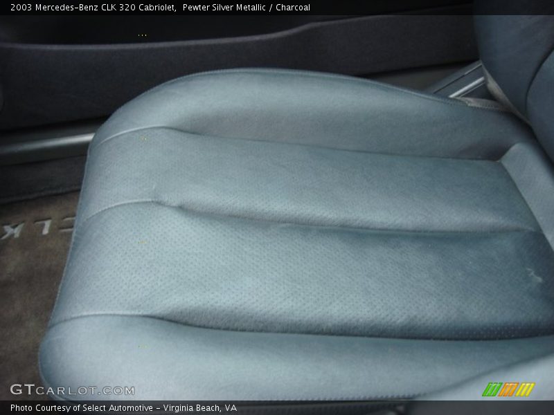 Pewter Silver Metallic / Charcoal 2003 Mercedes-Benz CLK 320 Cabriolet