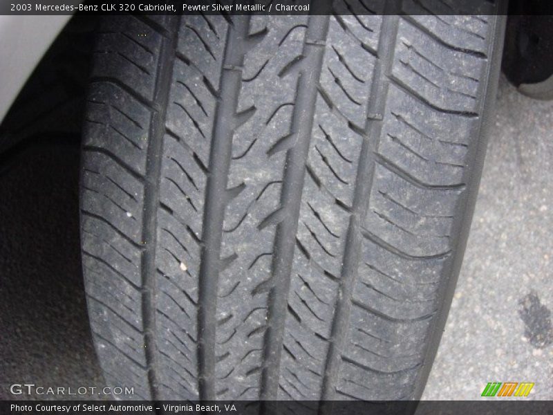 Pewter Silver Metallic / Charcoal 2003 Mercedes-Benz CLK 320 Cabriolet