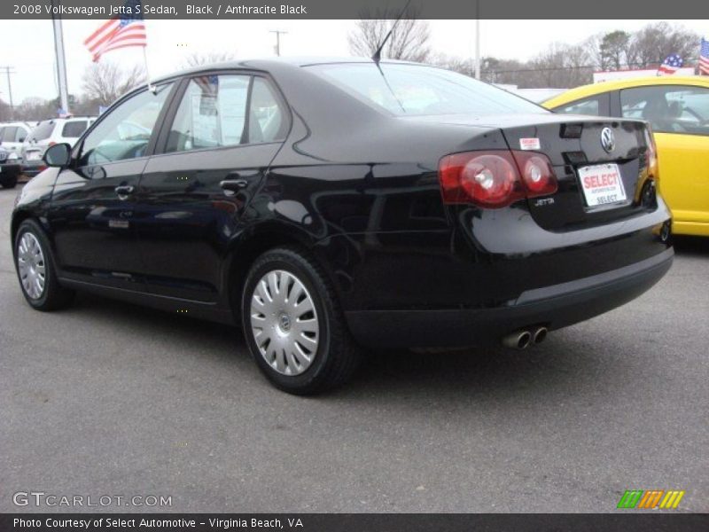 Black / Anthracite Black 2008 Volkswagen Jetta S Sedan