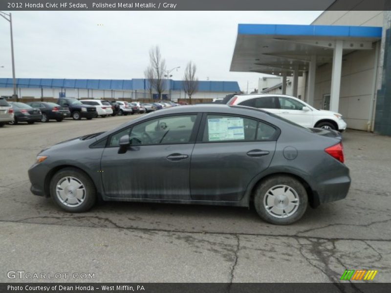 Polished Metal Metallic / Gray 2012 Honda Civic HF Sedan