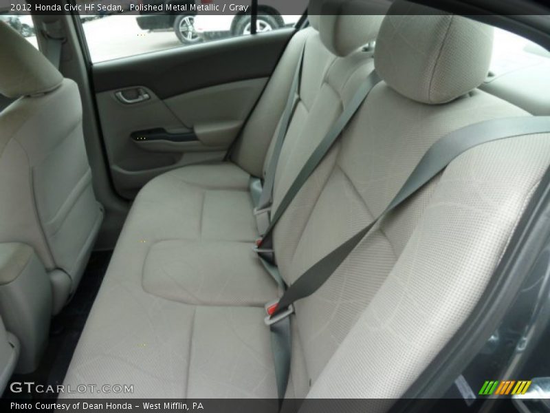 Polished Metal Metallic / Gray 2012 Honda Civic HF Sedan