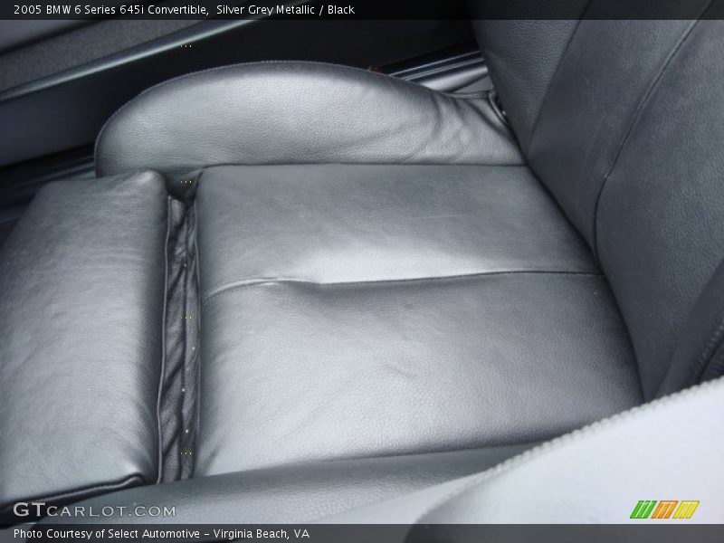 Silver Grey Metallic / Black 2005 BMW 6 Series 645i Convertible