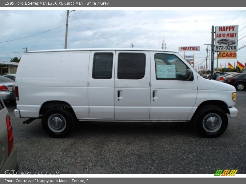White / Grey 1995 Ford E Series Van E350 XL Cargo Van