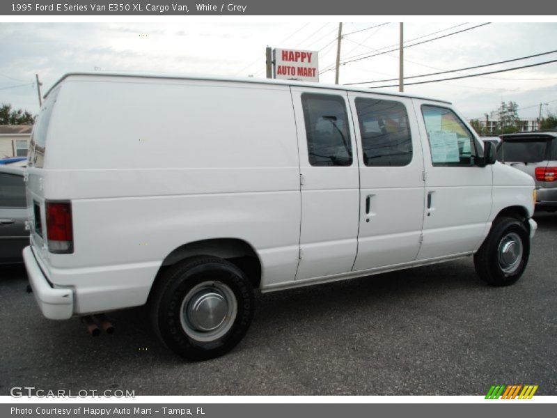White / Grey 1995 Ford E Series Van E350 XL Cargo Van