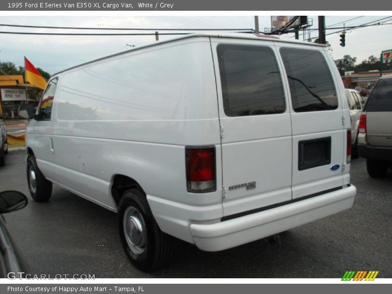 White / Grey 1995 Ford E Series Van E350 XL Cargo Van