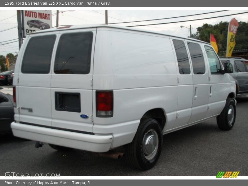 White / Grey 1995 Ford E Series Van E350 XL Cargo Van