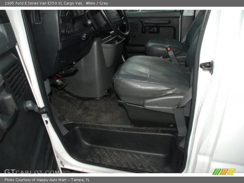 White / Grey 1995 Ford E Series Van E350 XL Cargo Van