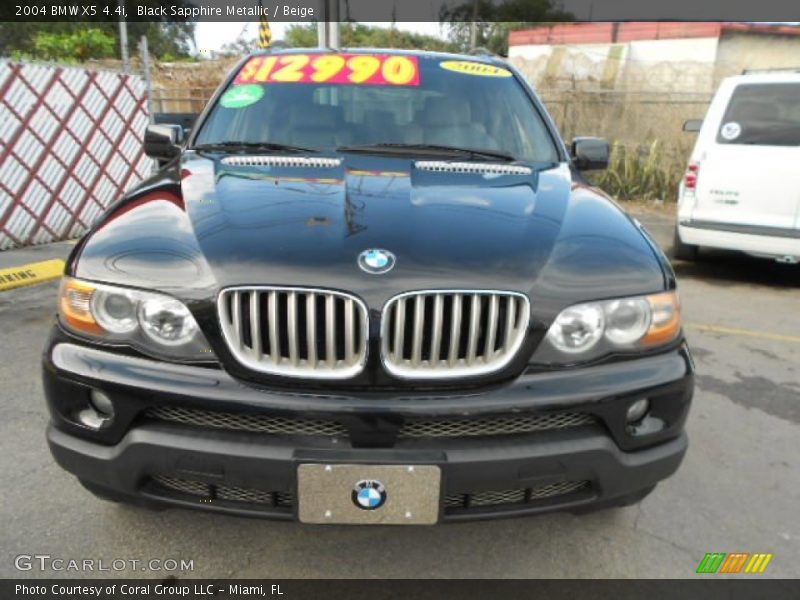 Black Sapphire Metallic / Beige 2004 BMW X5 4.4i