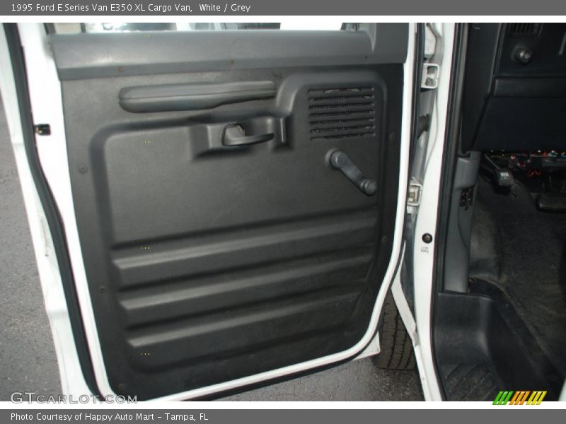 White / Grey 1995 Ford E Series Van E350 XL Cargo Van