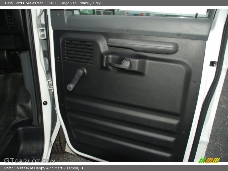 White / Grey 1995 Ford E Series Van E350 XL Cargo Van