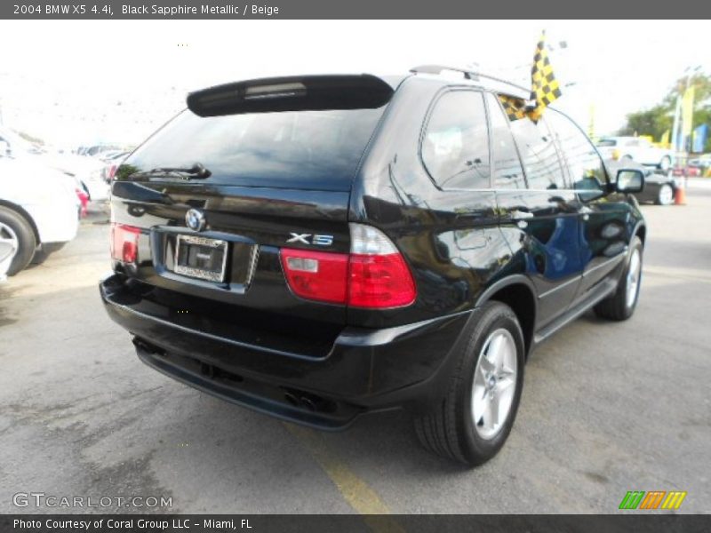 Black Sapphire Metallic / Beige 2004 BMW X5 4.4i