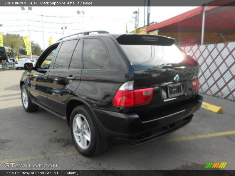 Black Sapphire Metallic / Beige 2004 BMW X5 4.4i