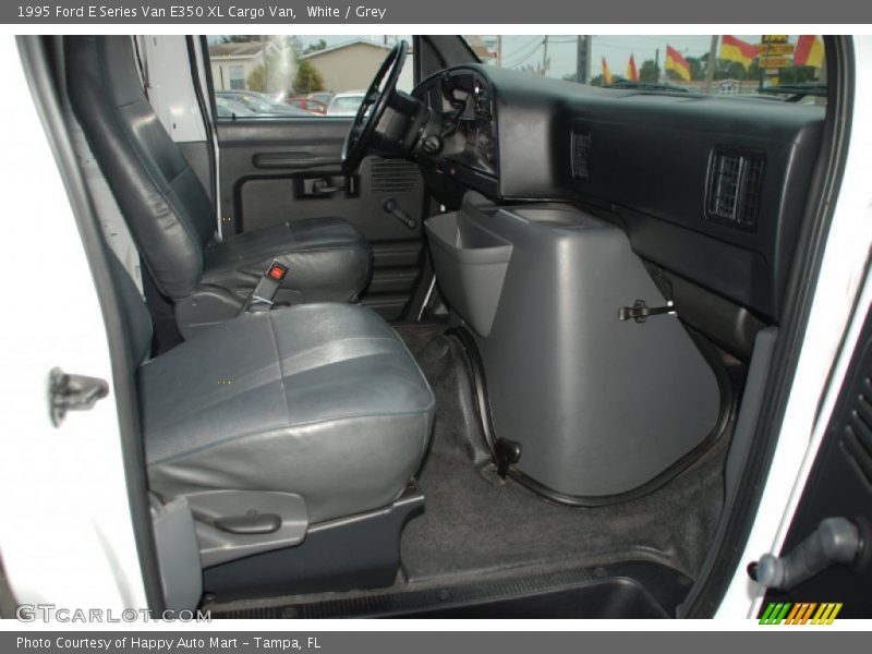 White / Grey 1995 Ford E Series Van E350 XL Cargo Van