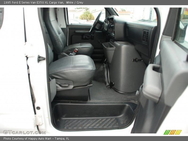 White / Grey 1995 Ford E Series Van E350 XL Cargo Van