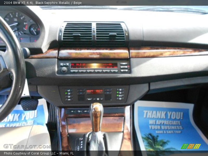 Black Sapphire Metallic / Beige 2004 BMW X5 4.4i