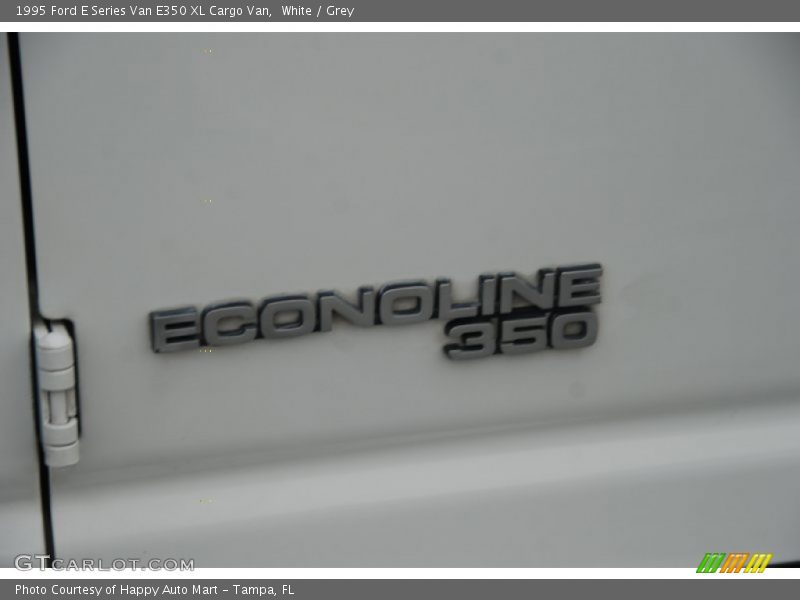 White / Grey 1995 Ford E Series Van E350 XL Cargo Van
