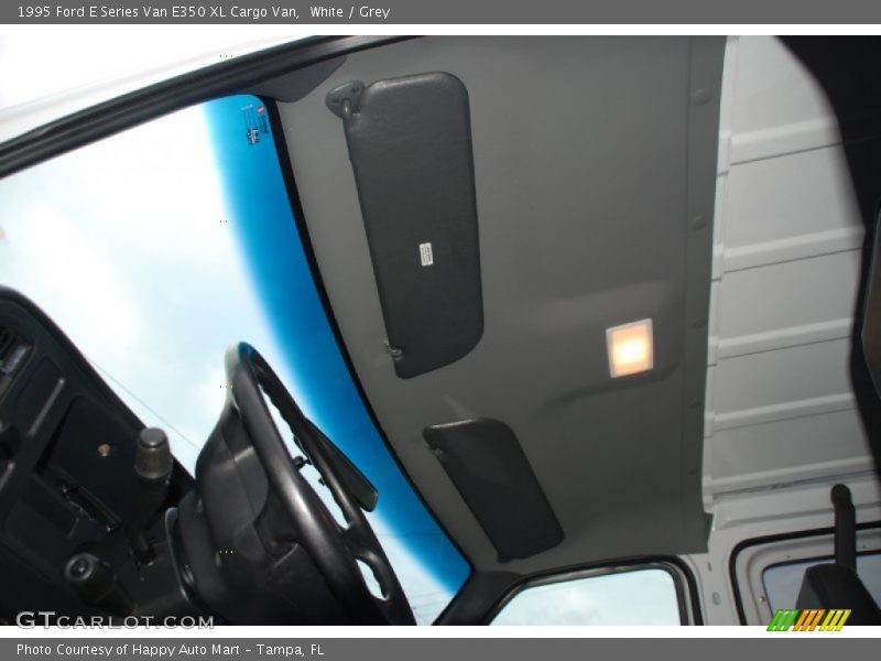 White / Grey 1995 Ford E Series Van E350 XL Cargo Van