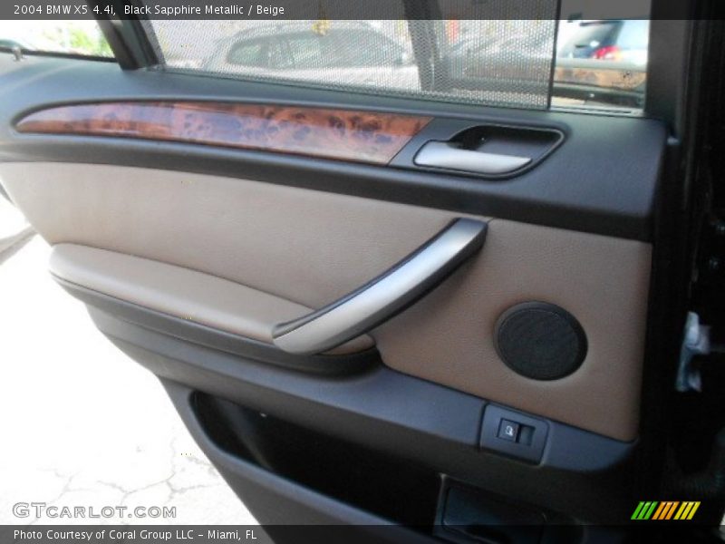 Black Sapphire Metallic / Beige 2004 BMW X5 4.4i