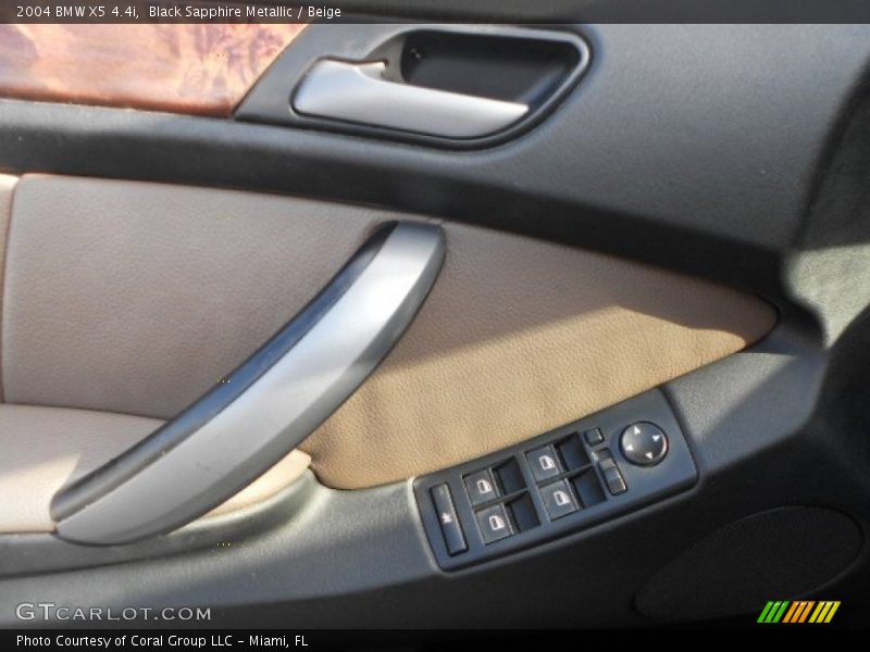 Black Sapphire Metallic / Beige 2004 BMW X5 4.4i