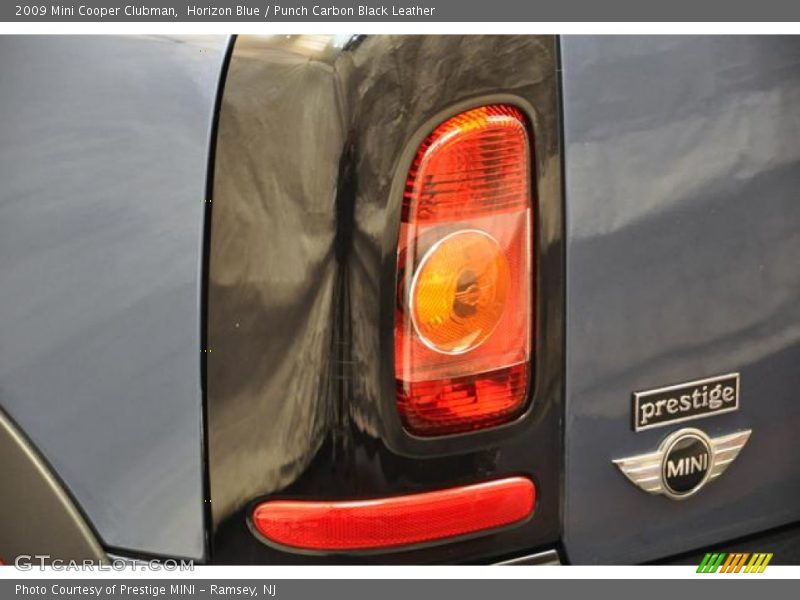 Horizon Blue / Punch Carbon Black Leather 2009 Mini Cooper Clubman