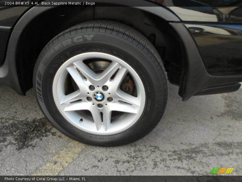 Black Sapphire Metallic / Beige 2004 BMW X5 4.4i