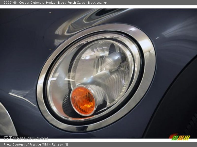 Horizon Blue / Punch Carbon Black Leather 2009 Mini Cooper Clubman
