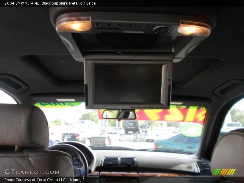 Black Sapphire Metallic / Beige 2004 BMW X5 4.4i