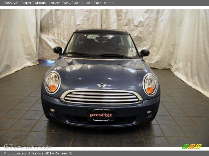 Horizon Blue / Punch Carbon Black Leather 2009 Mini Cooper Clubman