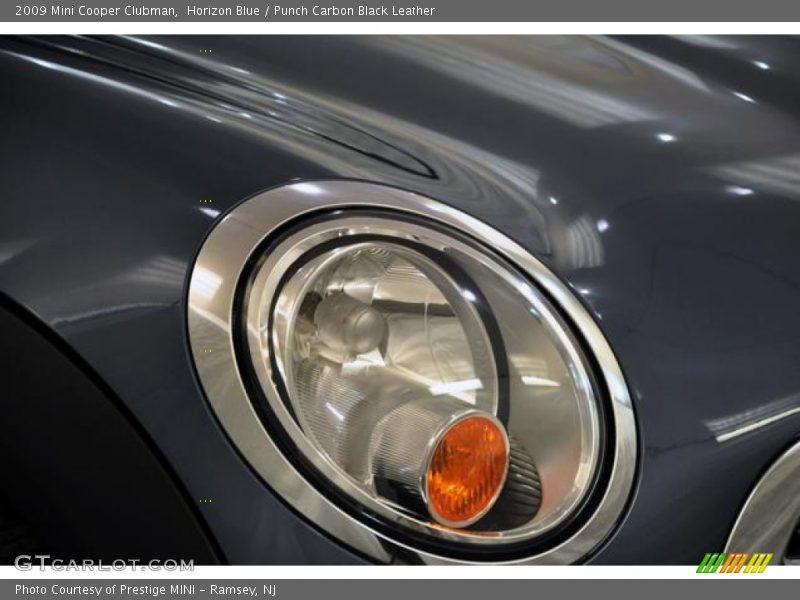 Horizon Blue / Punch Carbon Black Leather 2009 Mini Cooper Clubman