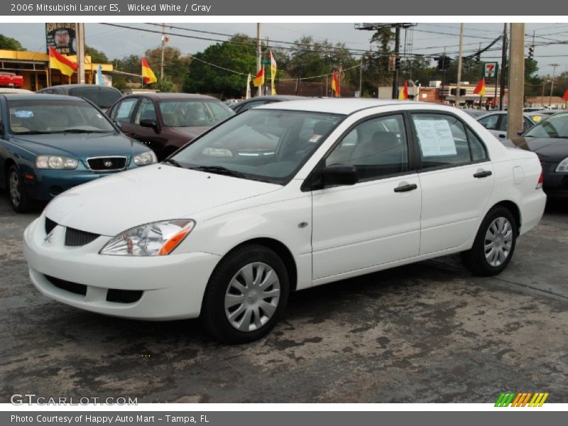 Wicked White / Gray 2006 Mitsubishi Lancer ES