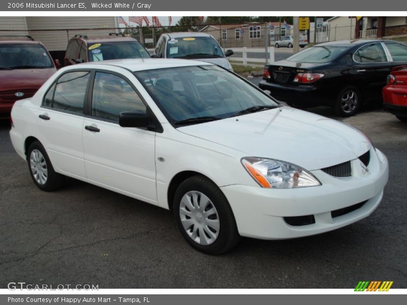 Wicked White / Gray 2006 Mitsubishi Lancer ES