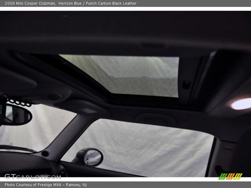 Horizon Blue / Punch Carbon Black Leather 2009 Mini Cooper Clubman