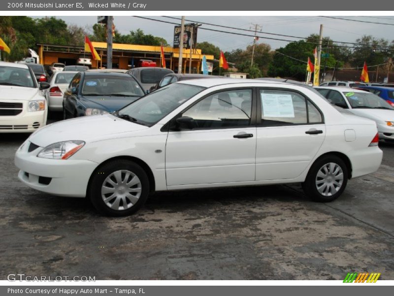 Wicked White / Gray 2006 Mitsubishi Lancer ES