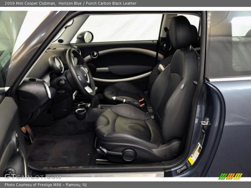 Horizon Blue / Punch Carbon Black Leather 2009 Mini Cooper Clubman