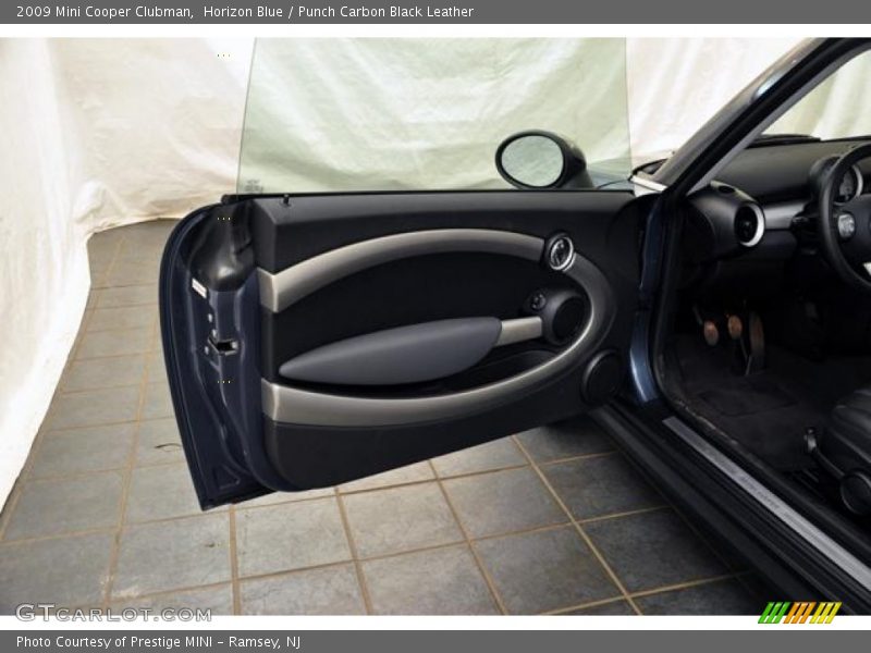 Horizon Blue / Punch Carbon Black Leather 2009 Mini Cooper Clubman