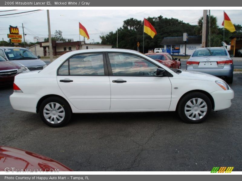 Wicked White / Gray 2006 Mitsubishi Lancer ES