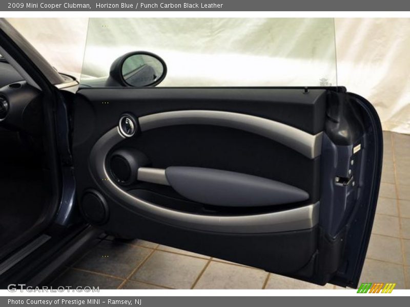 Horizon Blue / Punch Carbon Black Leather 2009 Mini Cooper Clubman