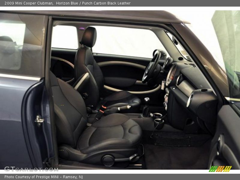 Horizon Blue / Punch Carbon Black Leather 2009 Mini Cooper Clubman