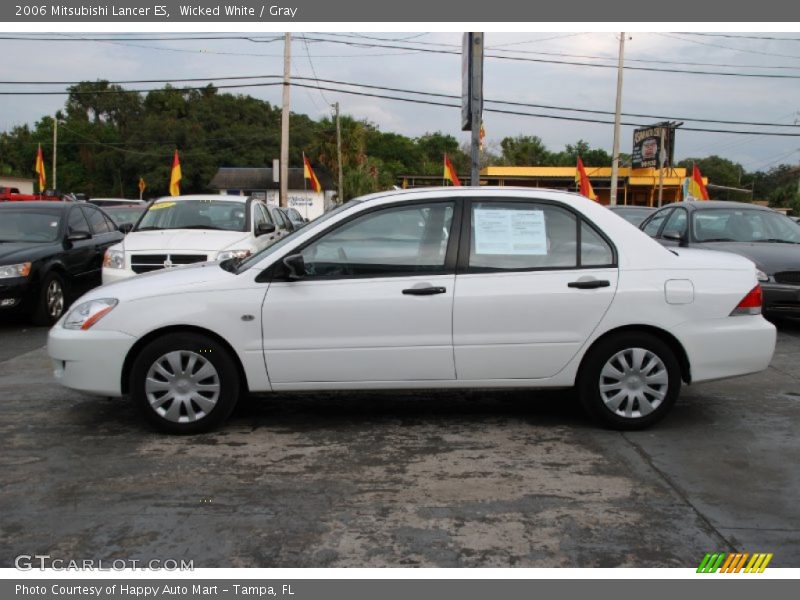Wicked White / Gray 2006 Mitsubishi Lancer ES