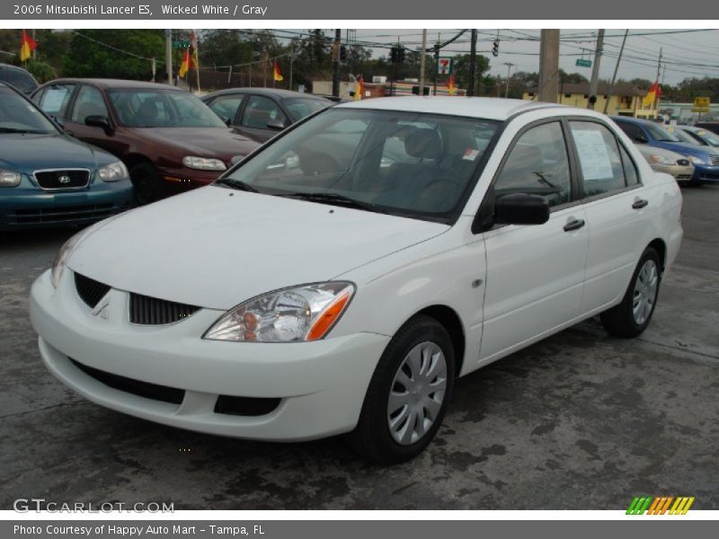 Wicked White / Gray 2006 Mitsubishi Lancer ES