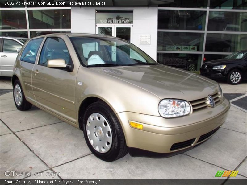 Front 3/4 View of 2003 Golf GL 2 Door