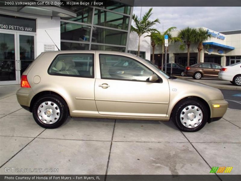 Mojave Beige / Beige 2003 Volkswagen Golf GL 2 Door