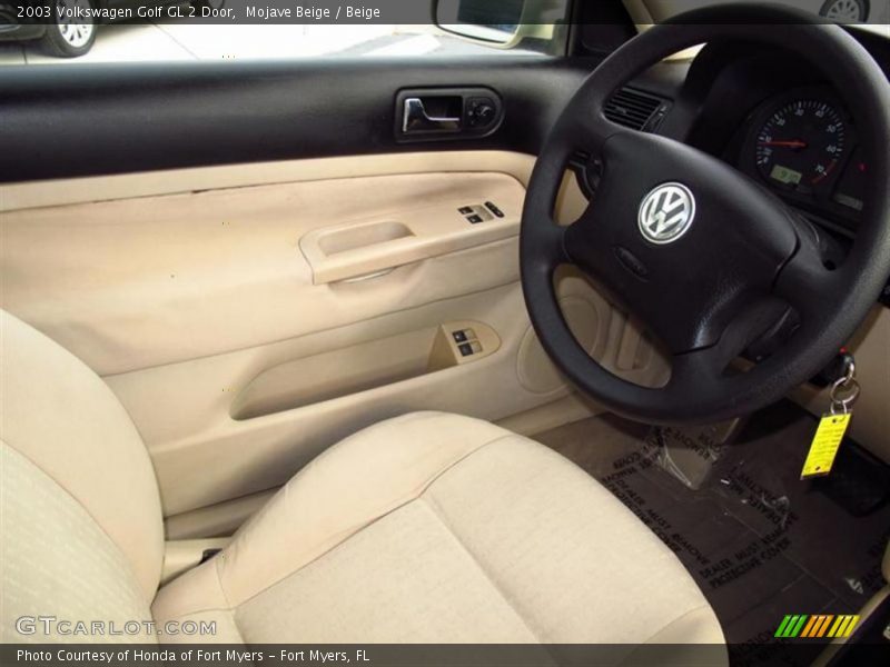 Mojave Beige / Beige 2003 Volkswagen Golf GL 2 Door